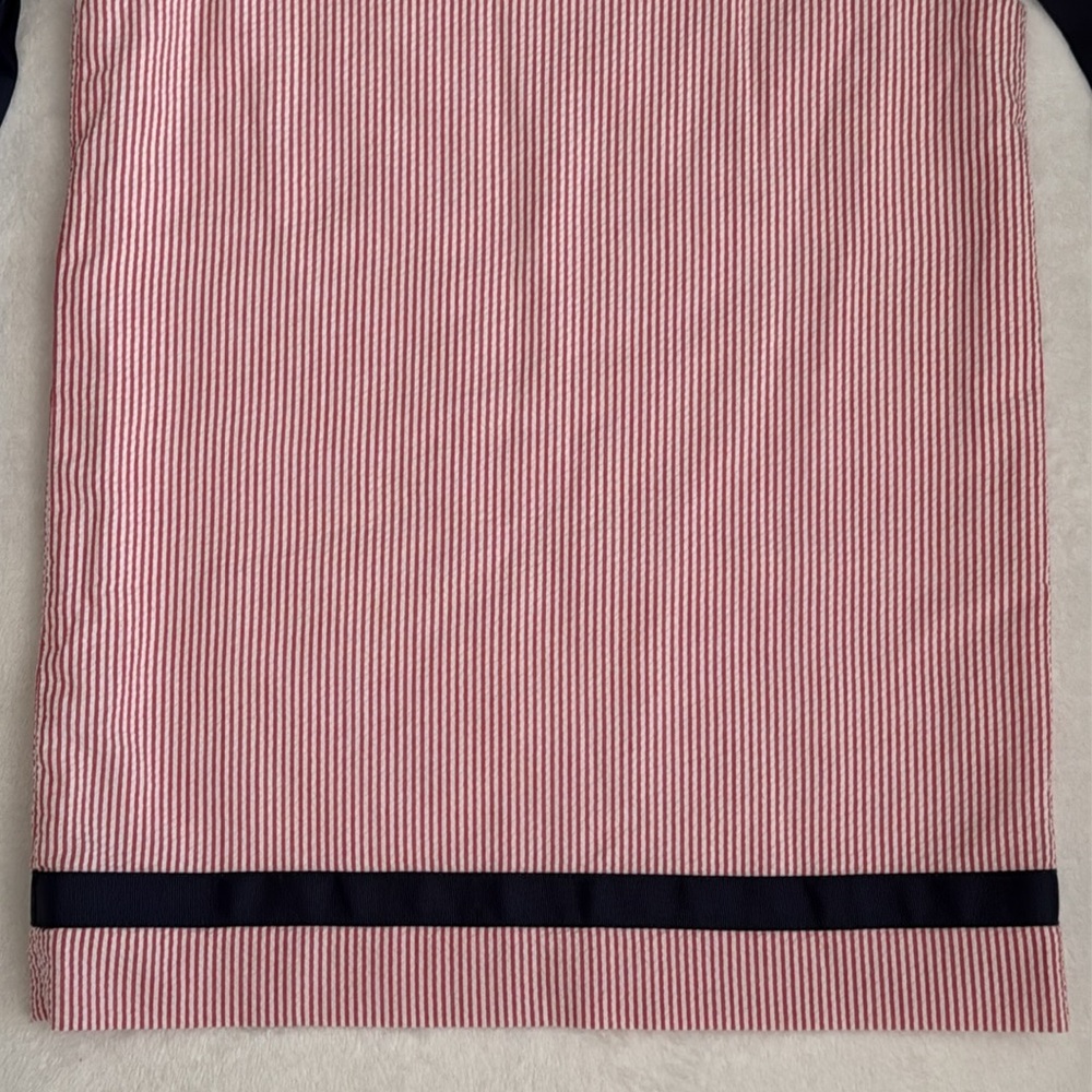 {CPC} Classic Prep | Seersucker Embroidered Whale Dress Red/White/Blue (4T) - Picture 14 of 15